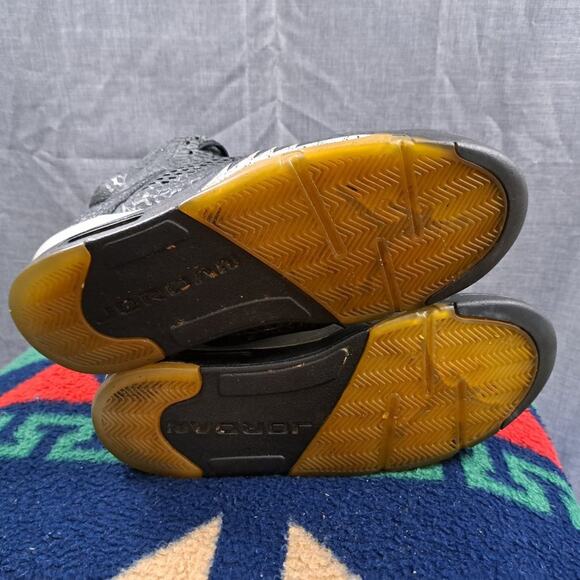 Jordan 5 Retro 3Lab5 Black Silver/Elephant Print 2014 - Men Size 12 (599581-003) - Picture 6 of 16